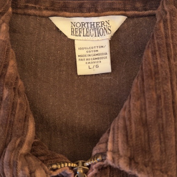 Vintage Northern Reflections Full Zip Thick Corduroy Jacket - Picture 13 of 13